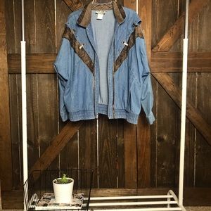 City Girl Sport Vintage Detailed Bomber Jacket L